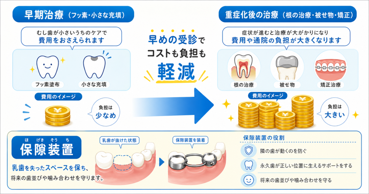 乳歯のむし歯を放置する3つの注意点!将来の永久歯や全身への影響