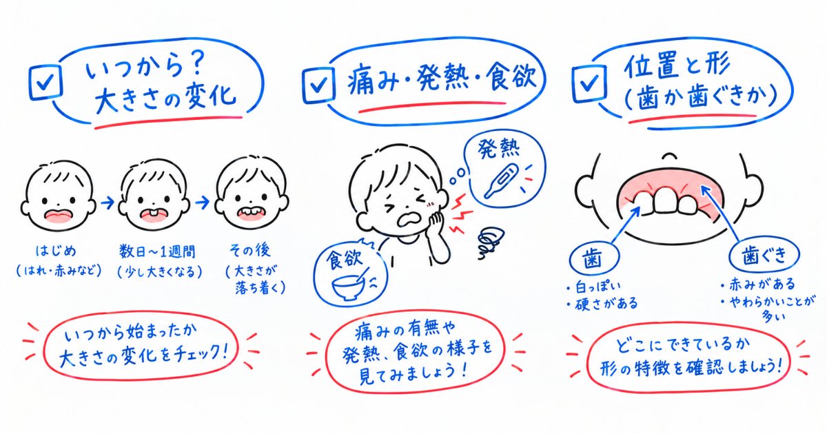 白いできものを見つけたら最初に確認したい3つのポイント