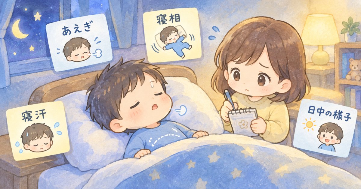 子供のいびきで確認したい呼吸と日中のサイン